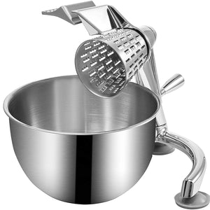 Rallador De Queso Rotativo Aleación De Zinc 5 Conos De Corte