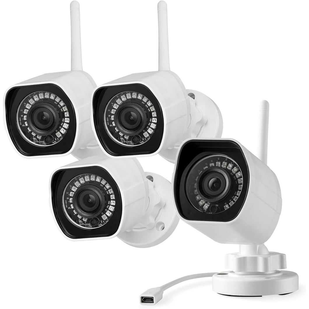 4 Cámaras De Seguridad IP Wifi Inalámbricas 1080p Full HD