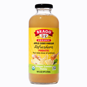 Bragg 4 Vinagres De Manzana Orgánico Jengibre, Limón y Miel