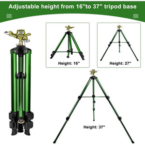 Aspersor De Trípode De Impacto Para Jardín 360 Grados
