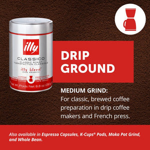 Café Molido illy Drip Classico Tostado Medio 250g