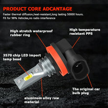 Cargar imagen en el visor de la galería, Luz Delantera LED Nissan Altima 2007-2017 H11 6000K Blanco