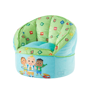 Puff Sillon Azul Moonbug Cocomelon JJ, Cody y Niña