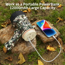 Cargar imagen en el visor de la galería, Linterna Recargable De Mano 120000Lm Impermeable Camuflaje