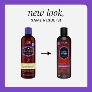 2 Hask Biotin Shampoo Voluminizador Cabello Fino y Delgado