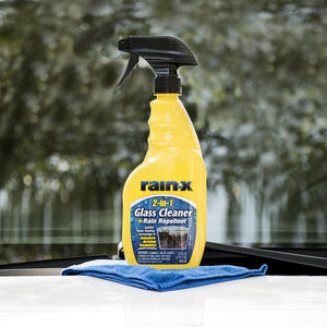 Rain-X Limpiador De Vidrios 2 En 1 Para Autos 2 Pack