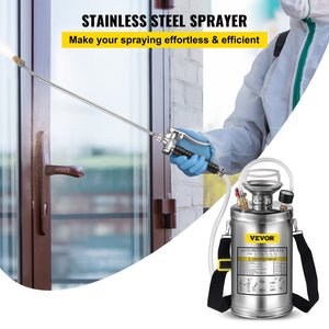 Aspersor Rociador Bomba Fumigadora Acero Inoxidable 6L