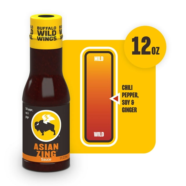 Salsa Buffalo Wild Wings Zing Asiática 355mL 3 Pack