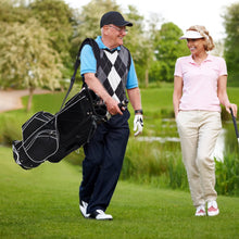 Cargar imagen en el visor de la galería, Bolsa De Golf Con 6 Compartimentos Bolsillos Color Negro