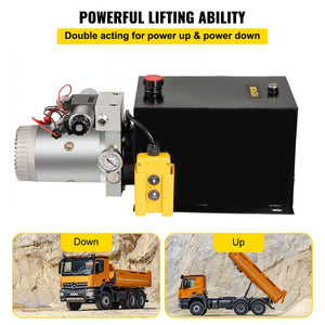 Bomba Unidad Hidráulica De Potencia Doble Acción 12V 11L