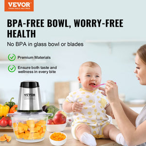 Procesador De Alimentos Picadora De Carne 400W 4 Cuchillas