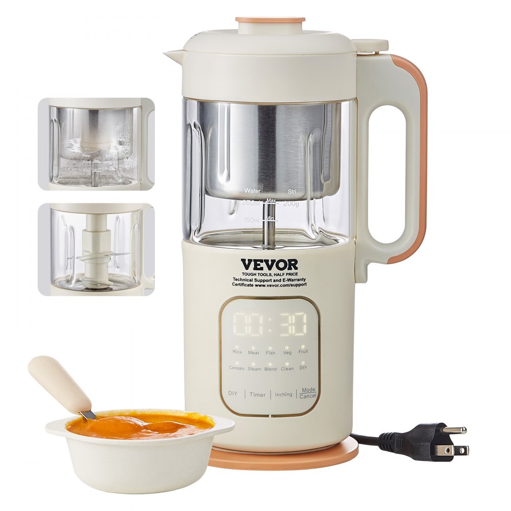 Procesador De Alimentos Purés Para Bebés 500W 4 Cuchillas