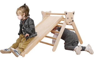 Escalador Triangular De Madera Juguete Montessori Para Niños