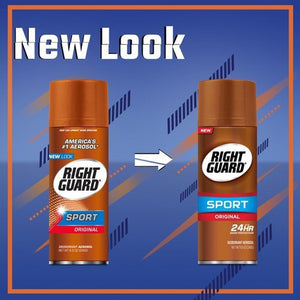 Right Guard Sport Original Desodorante Aerosol Spray 4 Pzas