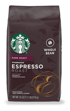 Cargar imagen en el visor de la galería, Starbucks Espresso Dark Roast Café Grano Entero 532 2 Pack