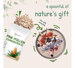 Usda Organic Polvo Puro Polen De Pino, De 6 Onzas