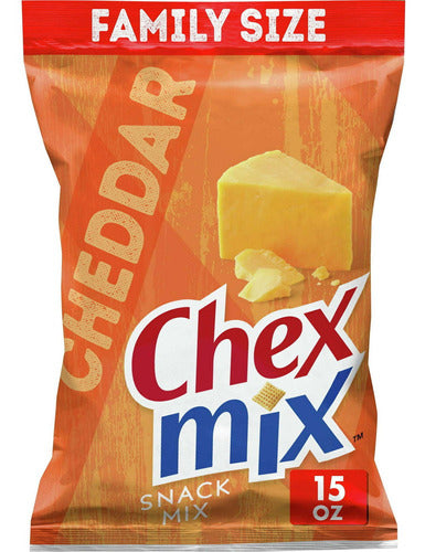 Chex Mix Bolsa Botana Cheddar Snack Mix 15oz 2 Pack