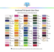 Cargar imagen en el visor de la galería, Hilo De Poliester Para Máquina De Bordar, 63 Bobinas De Hilo