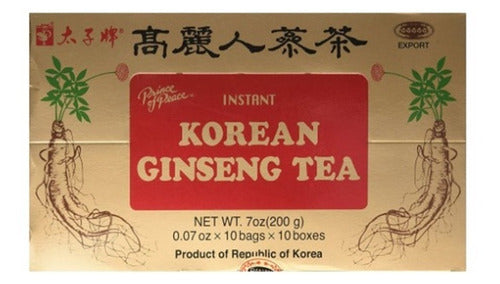 Té De Ginseng Coreano. Korean Ginseng Tea 100 Sobres