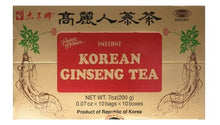 Cargar imagen en el visor de la galería, Té De Ginseng Coreano. Korean Ginseng Tea 100 Sobres