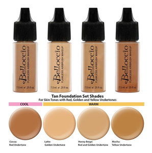 Sistema Maquillaje Aerografo Kit Makeup Cara Tono Bronceado