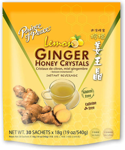 Prince Of Peace Instant Lemon Ginger Honey Crystals 2 Pack