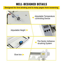 Cargar imagen en el visor de la galería, Máquina Encuadernadora Pegadora Libros Cuadernos + Pegamento