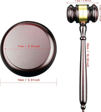 Cargar imagen en el visor de la galería, Mallete Martillo De Madera Abogados Jueces Subastas Mazo