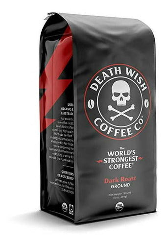 2 Café Death Wish Organico / Café Más Fuerte Del Mundo 450g