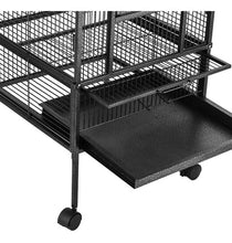 Cargar imagen en el visor de la galería, Jaula Grande Negra Ave Pájaro Loro Guacamayo Envió Gratis