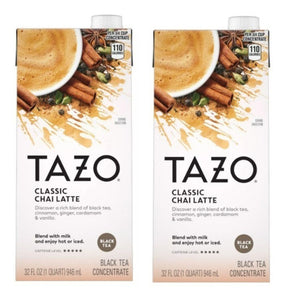 Tazo Chai Latte Orgánico Concentrado Starbucks 937ml 2 Pack