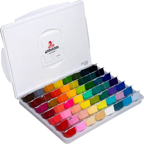 Juego De Pintura De Gouache, 56 Colores X 30 Ml
