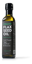 Cargar imagen en el visor de la galería, Aceite Lino Linaza Flax Orgánico Usda Omega Vegan Keto Paleo