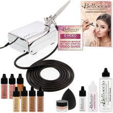 Cargar imagen en el visor de la galería, Sistema Maquillaje Aerografo Kit Makeup Cara Tono Bronceado