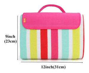 Tapete Para Playa Picnic Resistente Al Agua, Multicolor