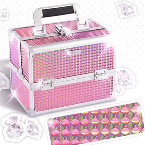 Caja Maquillaje Profesional Organizador Cosmeticos Espejo