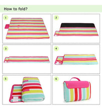 Cargar imagen en el visor de la galería, Tapete Para Playa Picnic Resistente Al Agua, Multicolor