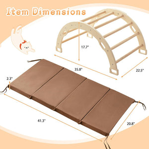 Juguete Escalador Madera Mecedor Arco Montessori Para Niños
