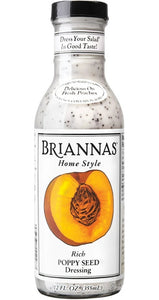 Rich Poppy Seed Briannas 355ml. Aderezo Durazno 4 Pack