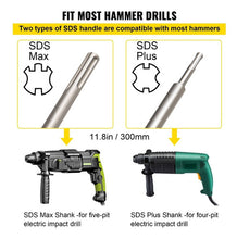 Cargar imagen en el visor de la galería, Kit De Brocas Pasamuros Sacabocas Concreto 30-100mm