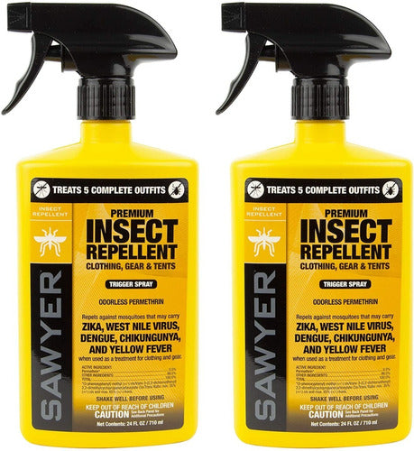 Sawyer Repelente Insectos Con Permetrina Premium 24oz 2 Pack
