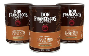 Café Don Francisco's Canela Hazelnut Avellana 3 Pack