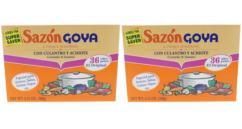 Sazon Goya Con Culantro Y Achiote 180g 2 Pack