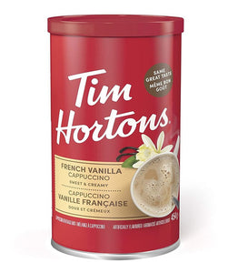 Tim Hortons Café Capuchino Instantáneo Vainilla Francés 454g