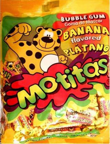 Motitas Chicle Con Sabor A Plátano Banana 50 Pz 2 Pack