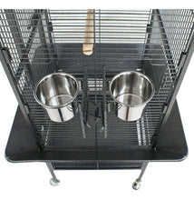 Cargar imagen en el visor de la galería, Jaula Grande Negra Ave Pájaro Loro Guacamayo Envió Gratis