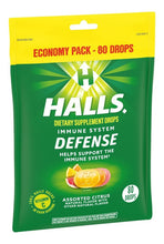 Cargar imagen en el visor de la galería, Halls Defense Sabor Citrus 80 Pastillas 2 Pack