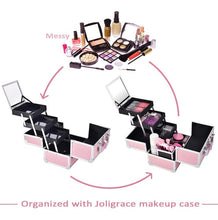 Cargar imagen en el visor de la galería, Caja Maquillaje Profesional Organizador Cosmeticos 3 Niveles