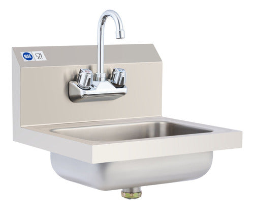 Lavabo Lava Manos Acero Inoxidable Filtro Grifo