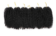 Cargar imagen en el visor de la galería, 6 Trenzas Marlybob Crochet Hair Afro Crochet Tononegro